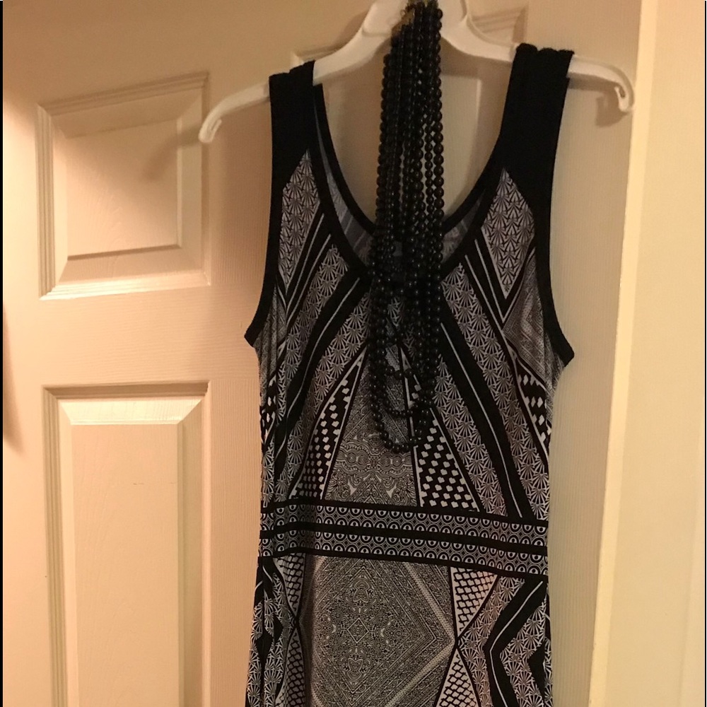 Black/White Maxi dress